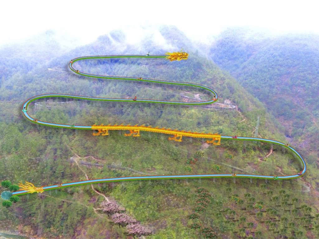浙江省缙云高山漂流水滑道项目总长2800米创世界纪录，敢去挑战吗？